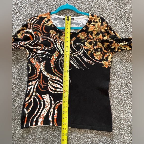 Pierri Embellished Sweater Beaded Sequin Size Small - Picture 7 of 9